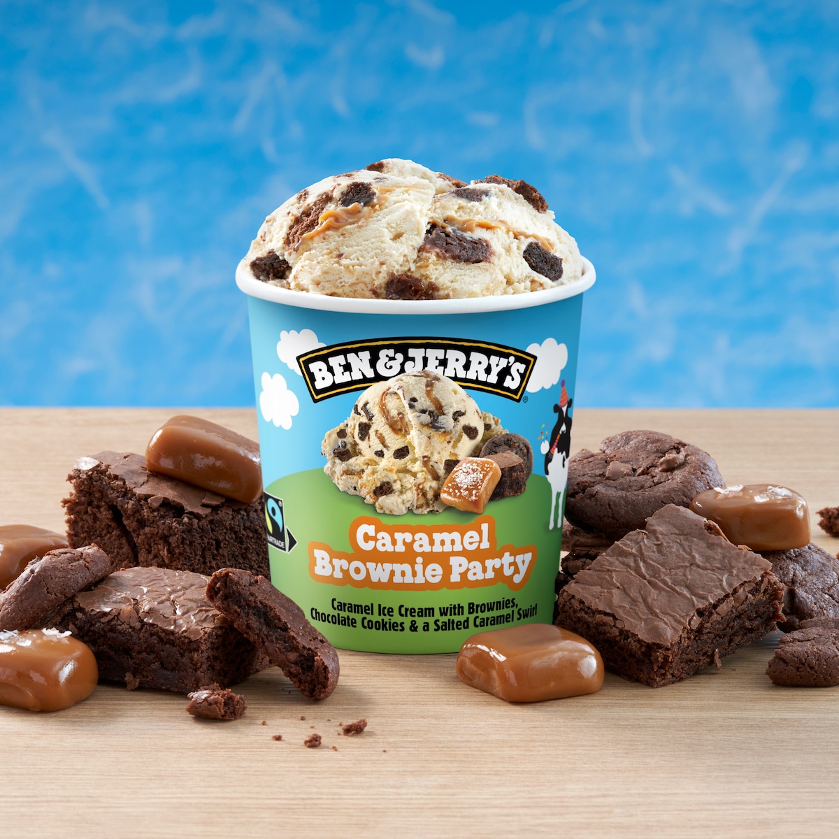 Caramel Brownie Party Glacee - Tub 2 / 4